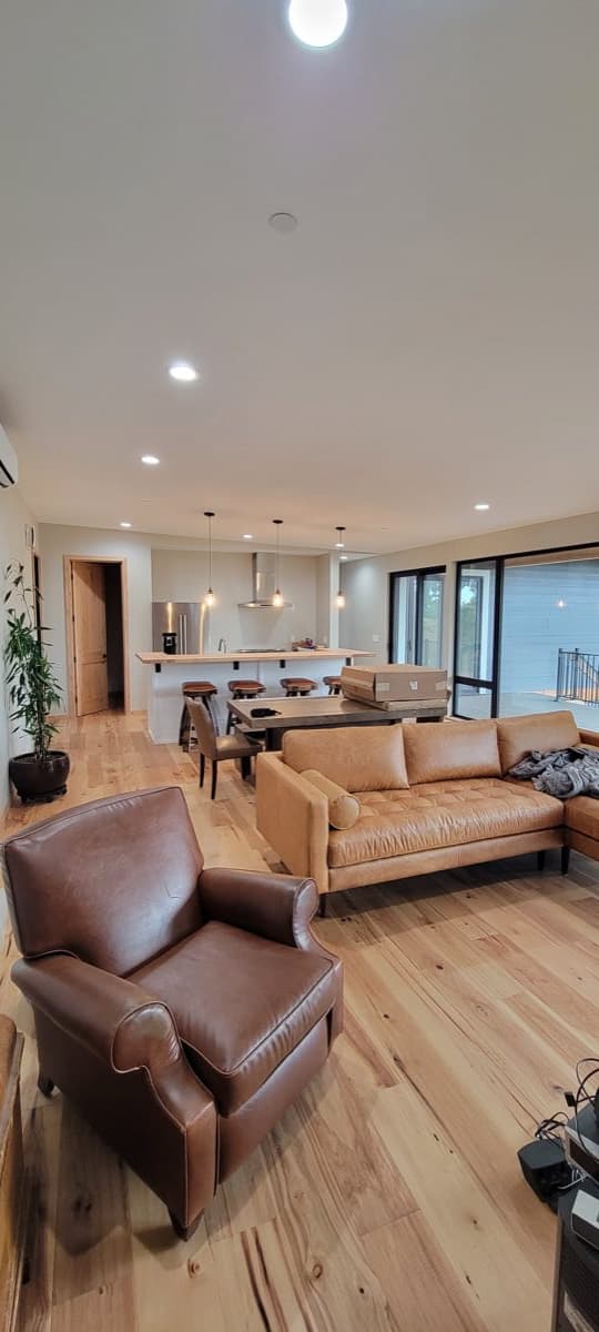 interior of finished custom home