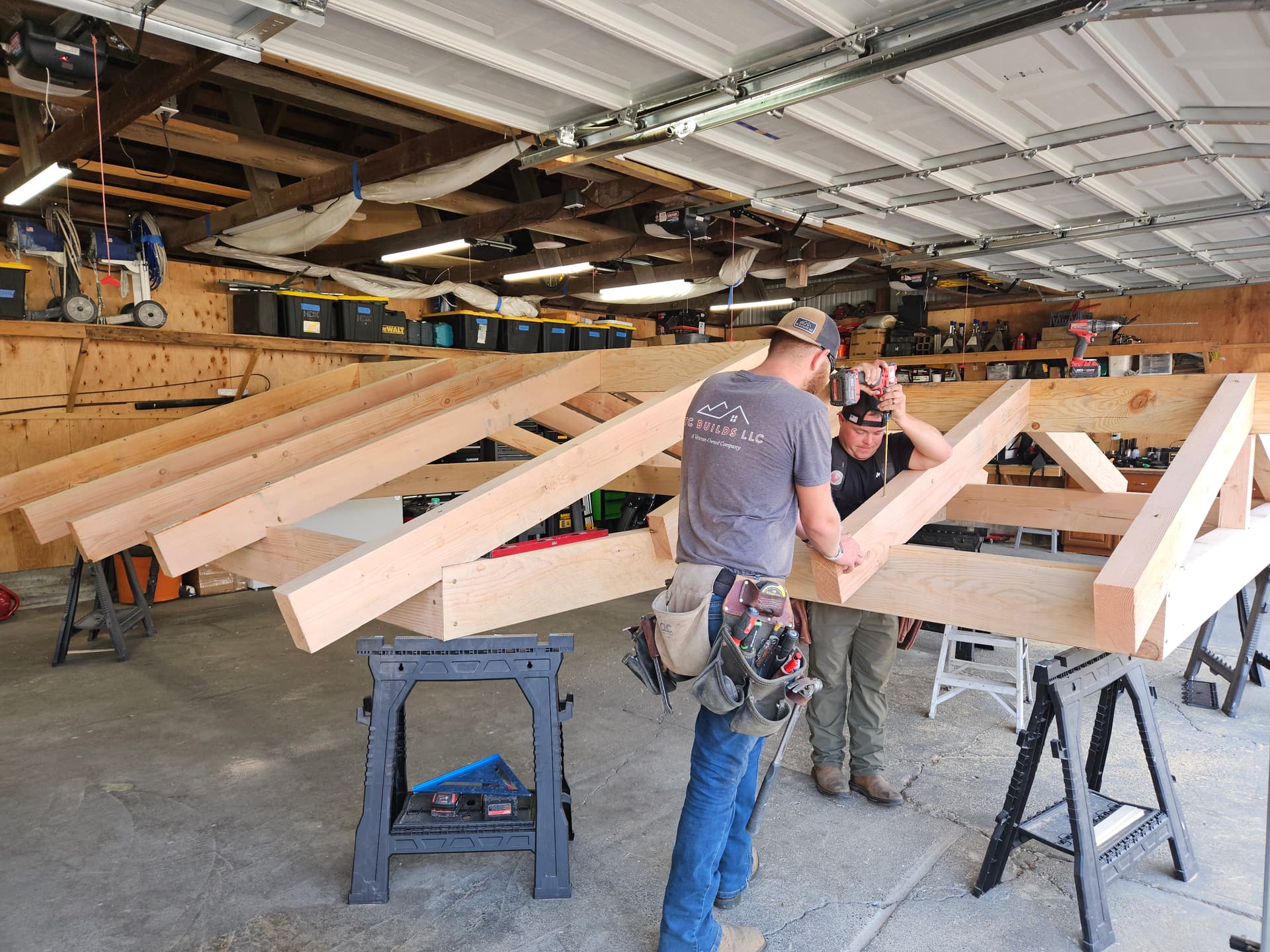 TC BUILDS team working in their shop